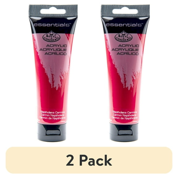 (2 pack) Royal & Langnickel Essentials Acrylic Paint - Naptholene Carmine, 120ml