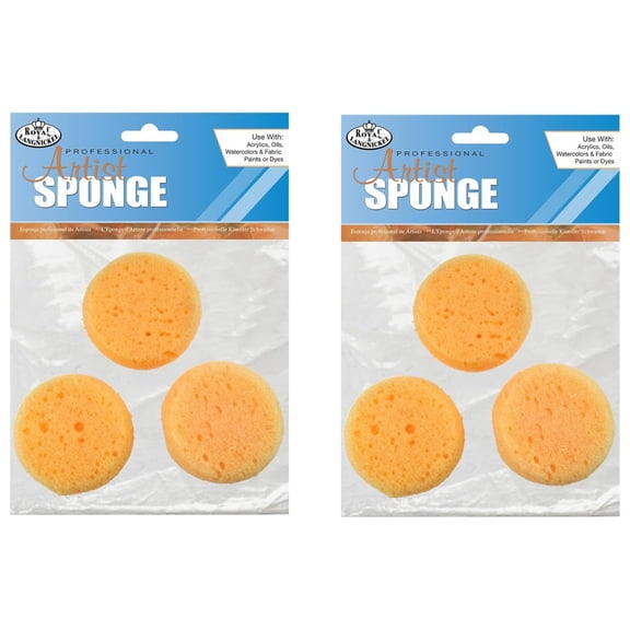 2-pack Royal Brush Synthetic Artist's Sponge (3/pkg)