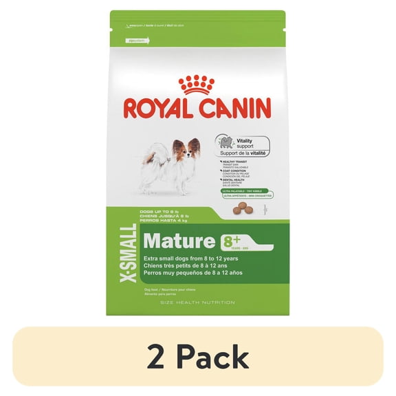 (2 pack) Royal Canin Small Breed Senior 8+ Dry Dog Food, 2.5 lb