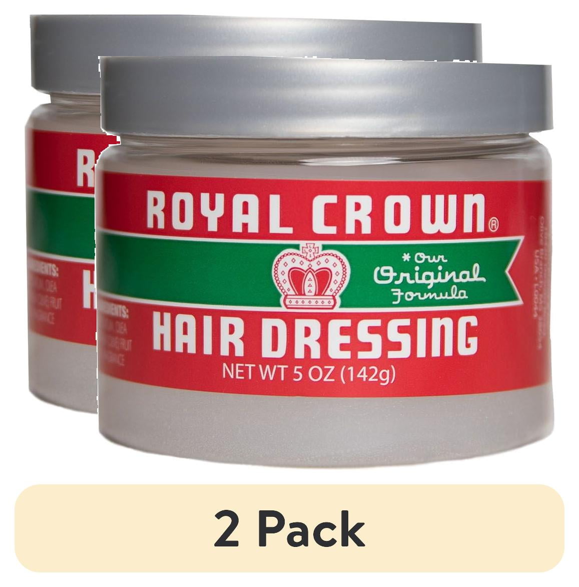 (2 pack) Royal Crown Hair Dressing, 5oz., All Hair Types, Moisturizing