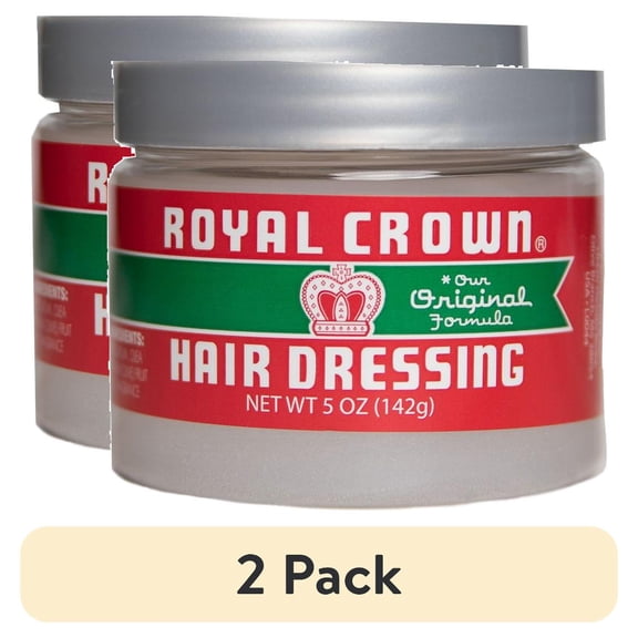 (2 pack) Royal Crown Hair Dressing, 5oz., All Hair Types, Moisturizing