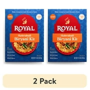 (2 pack) Royal Hyderabadi Biryani Kit with Basmati Rice— Authentic Recipe is Ready in 30 Minutes. The Shelf-Stable Kit Serves 4.
