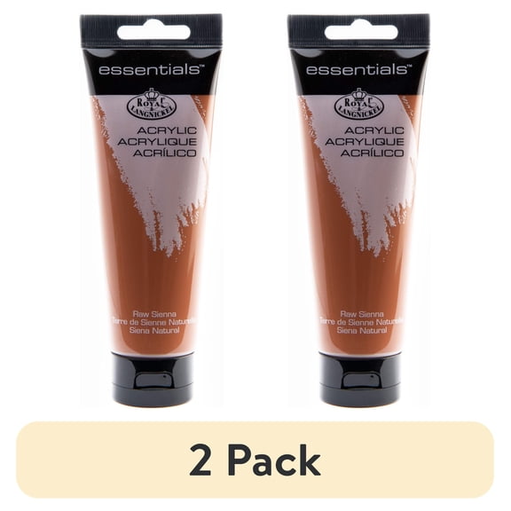 (2 pack) Royal & Langnickel Essentials 120 ml Raw Sienna Acrylic Artist Paint