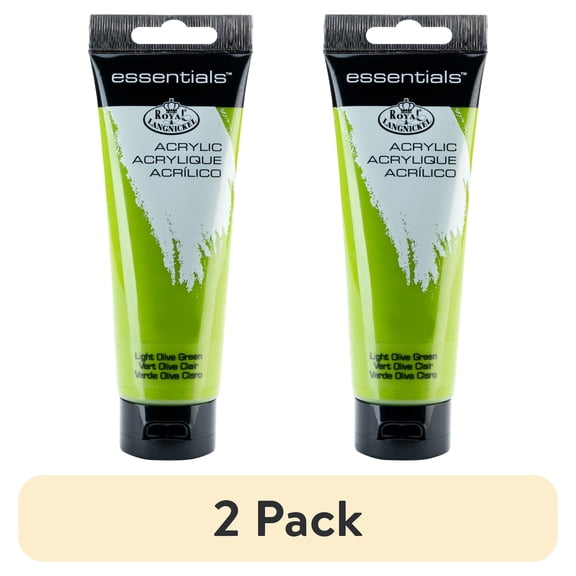 (2 pack) Royal & Langnickel Essentials 120ml Light Olive Green Acrylic Artist Paint