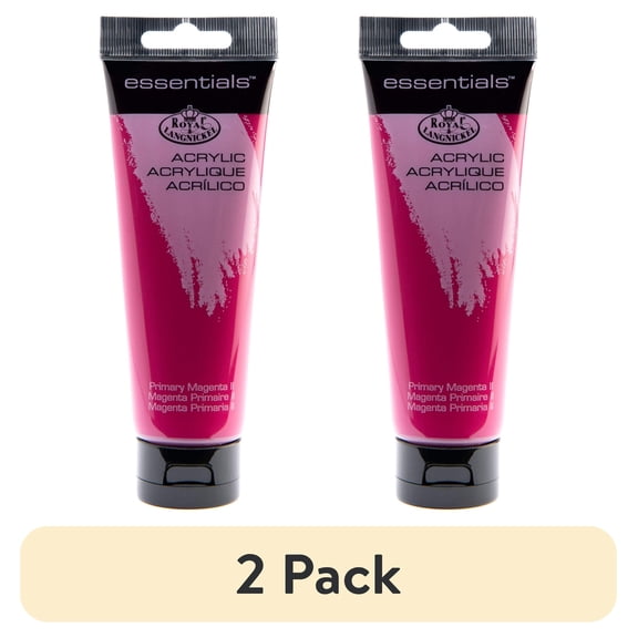 (2 pack) Royal & Langnickel Essentials 120ml Primary Magenta Acrylic Artist Paint