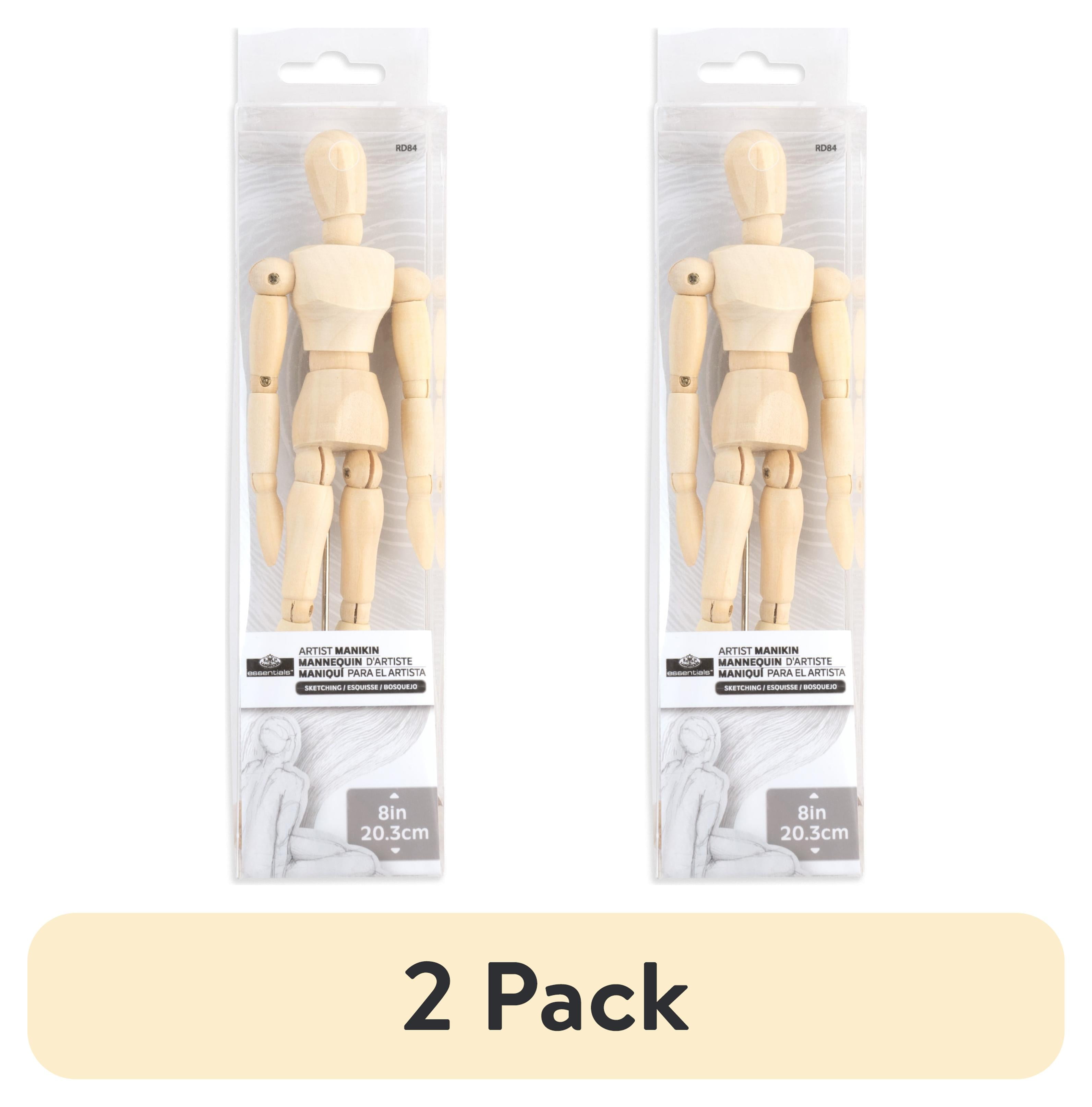 2 pack) Royal & Langnickel Essentials 8 inch Wood Human Body