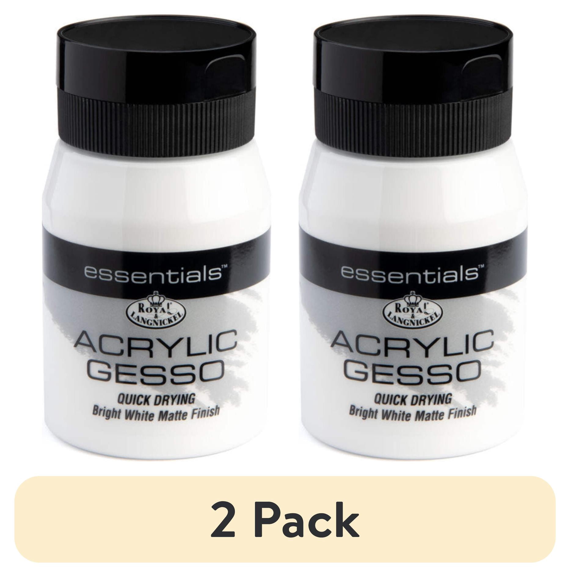 (2 pack) Royal & Langnickel Essentials 500ml Gesso Acrylic Paint Medium