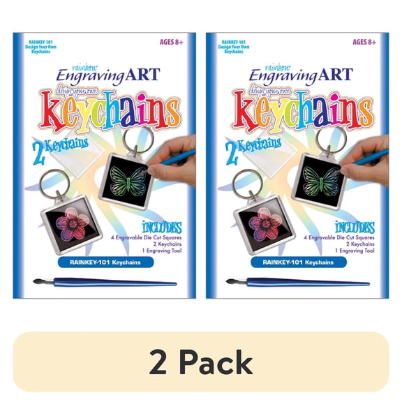 (2 pack) Royal & Langnickel Engraving Art™ Design Your Own Keychains - 7pc