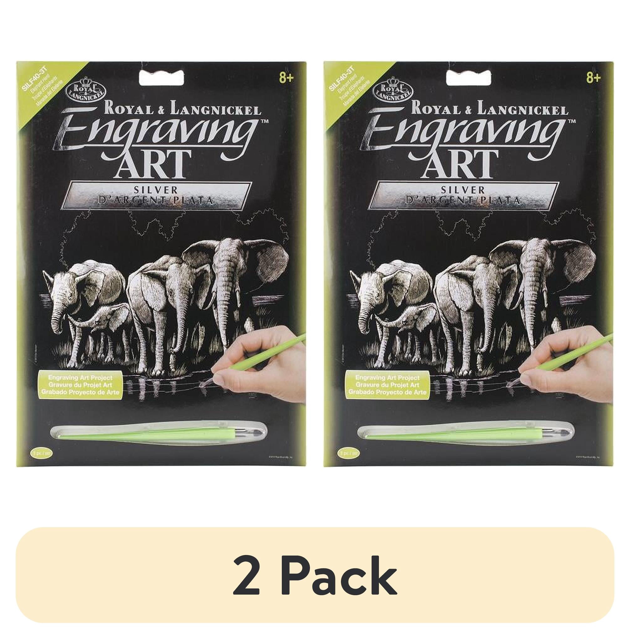(2 pack) Royal & Langnickel(R) Silver Foil Engraving Art Kit 8