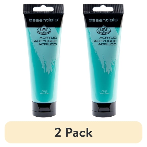 (2 pack) (2 pack) Royal & Langnickel Essentials 120ml Aqua Acrylic Artist Paint
