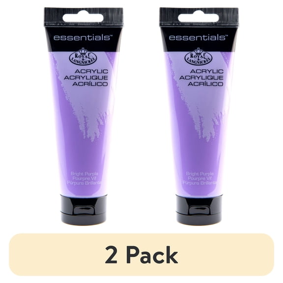(2 pack) Royal & Langnickel Essentials 120ml Bright Purple Artist Acrylic Paint