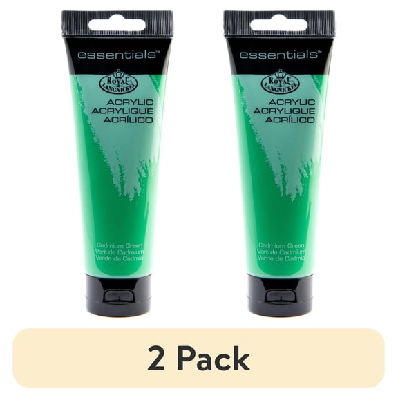 (2 pack) Royal & Langnickel Essentials 120ml Cadmium Green Acrylic Artist Paint