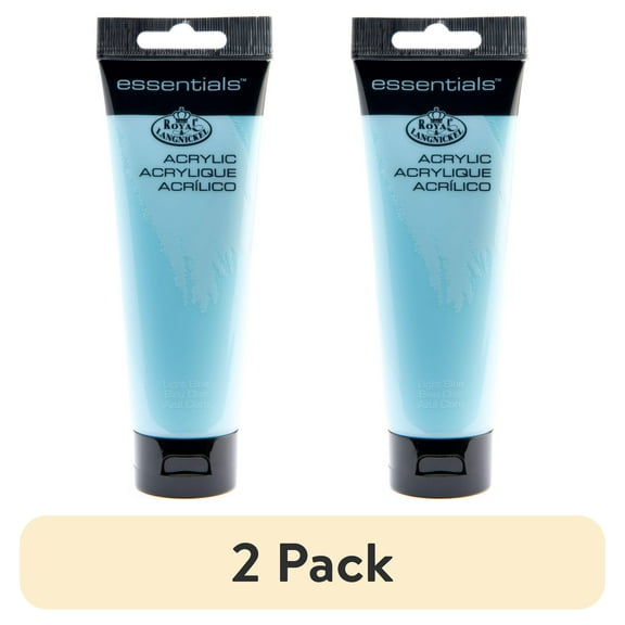 (2 pack) Royal & Langnickel Essentials Acrylic Paint - Light Blue, 120ml