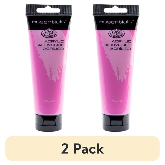 (2 pack) (2 pack) Royal & Langnickel Essentials 120ml Magenta Acrylic Artist Paint