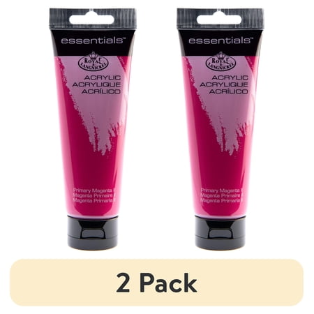 (2 pack) Royal & Langnickel Essentials 120ml Primary Magenta Acrylic Artist Paint