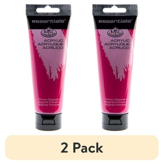 (2 pack) Royal & Langnickel Essentials Acrylic Paint - Primary Magenta, 120ml