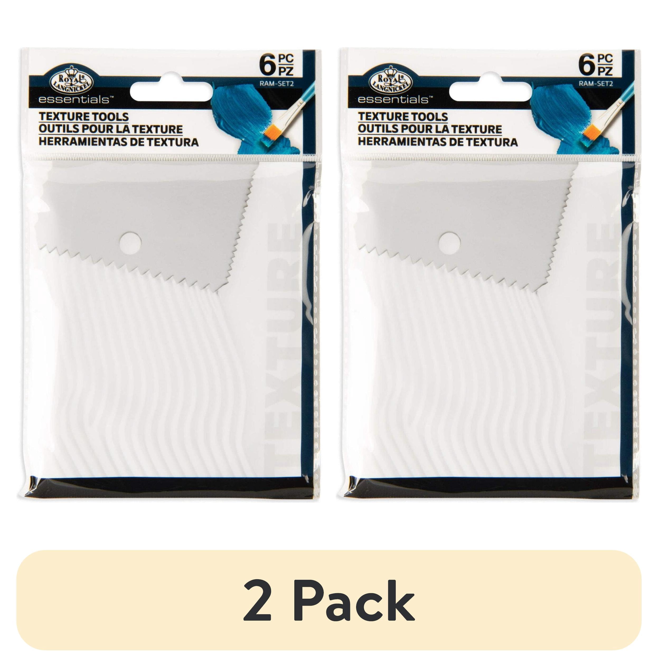 (2 pack) Royal & Langnickel Essentials Sculpting Texture Tool Set for Artist  6 Pieces