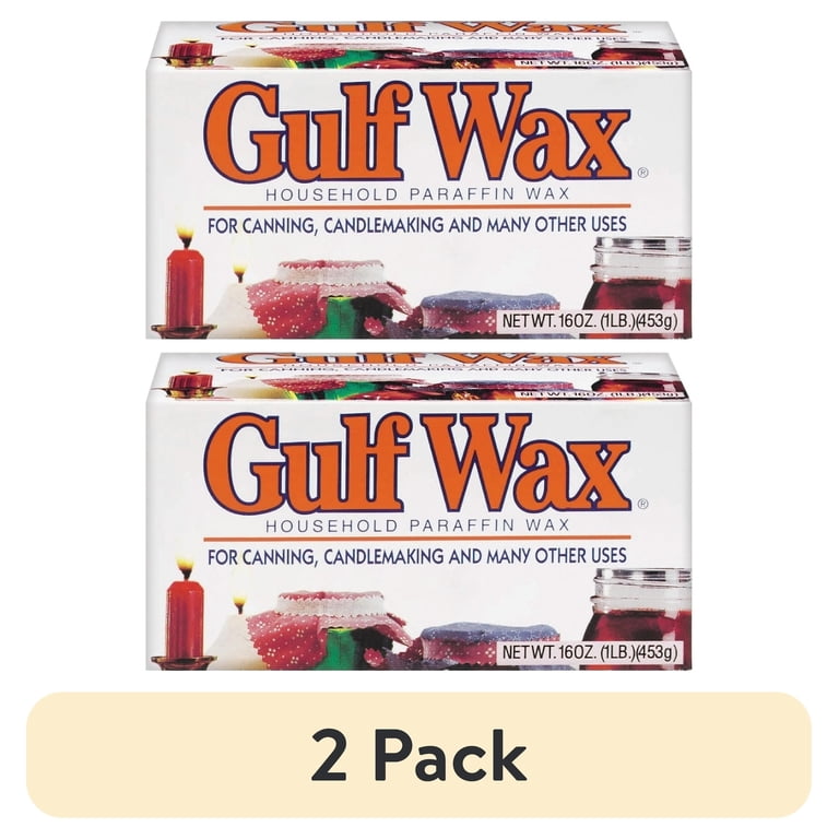 2 pack) Gulf Wax Household Paraffin Wax - Multi-Purpose - 16 oz