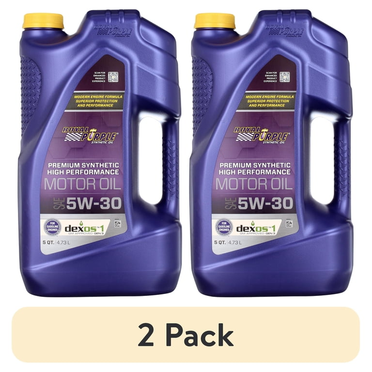 ロイヤルパープル  Purple 5W-30 5QT API SQ 2 pack) Royal Purple High Performance Motor Oil 5W-30, Premium