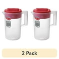 thumbnail image 1 of (2 pack) Rubbermaid 1 Gal. Simply Pour Plastic Pitcher with Multi-Function Lid, 1 of 3