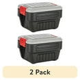 thumbnail image 1 of (2 pack) Rubbermaid 8 Gallon Action Packer Storage Bin, Heavy Duty, Lockable, Black, Included Lid, 1 of 9