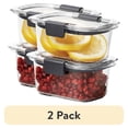 thumbnail image 2 of Rubbermaid Brilliance 9.6 Cup Food Storage Container – Large, Stain-Proof, Crystal Clear Plastic 2 of 6