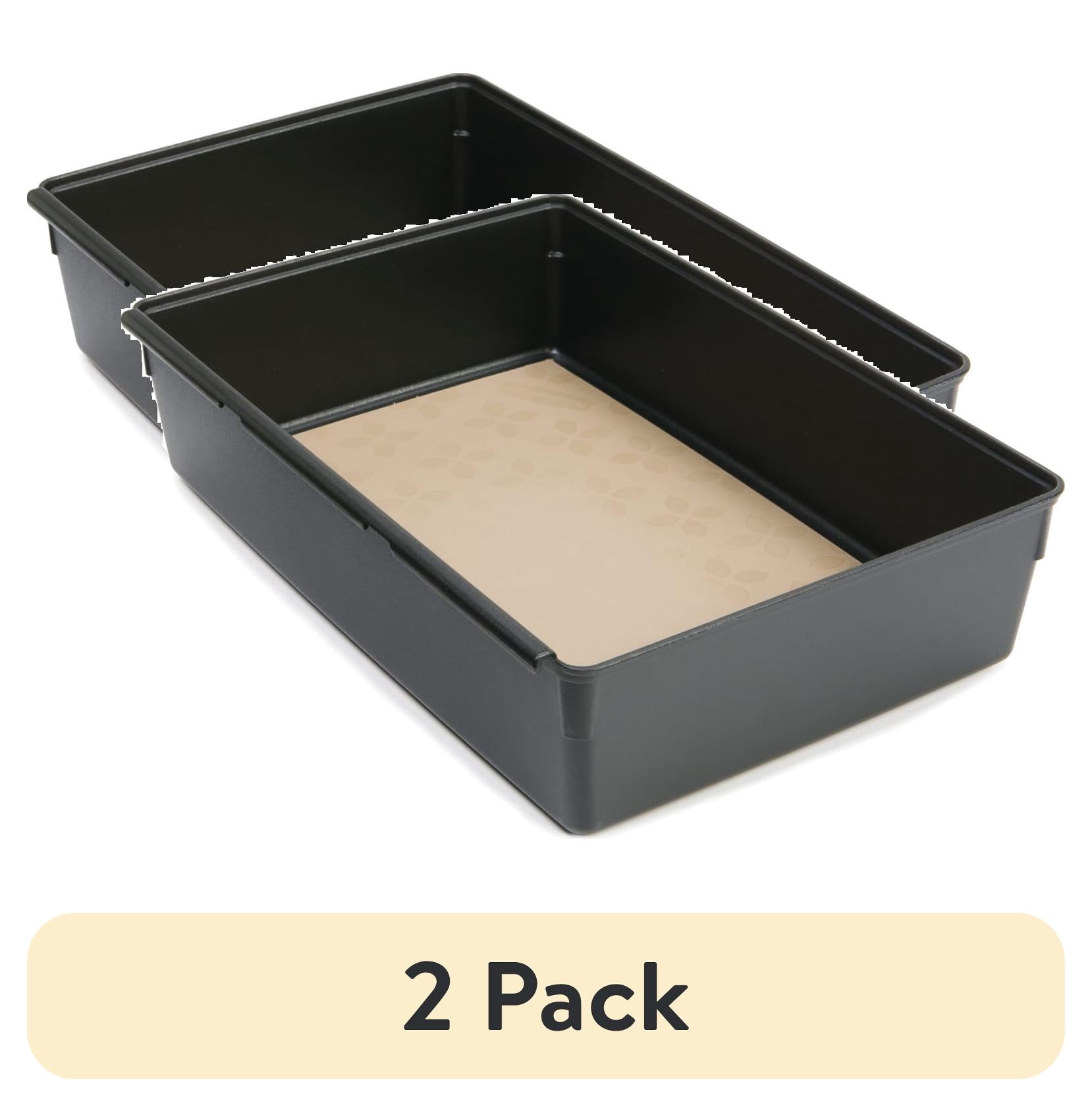 (2 pack) Rubbermaid, Drawer Organizer, Gray, 6" x 9"