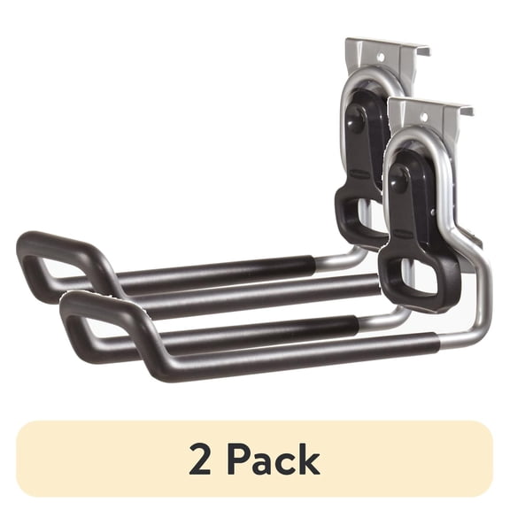 (2 pack) Rubbermaid FastTrack Garage Storage Wall Mounted Ladder Hook