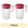 thumbnail interactive-video image 1 of (2 pack) Rubbermaid, Pitcher, Simply Pour Clear/Red Pitcher Plastic 1 gal, plastic, 1 gal, helpful for family beverage service, A Practical Choice for Everyday Beverage Serving, 1 of 9