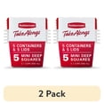 thumbnail image 1 of (2 pack) Rubbermaid 2.1 cups Clear Food Storage Container 5 pk, 1 of 7
