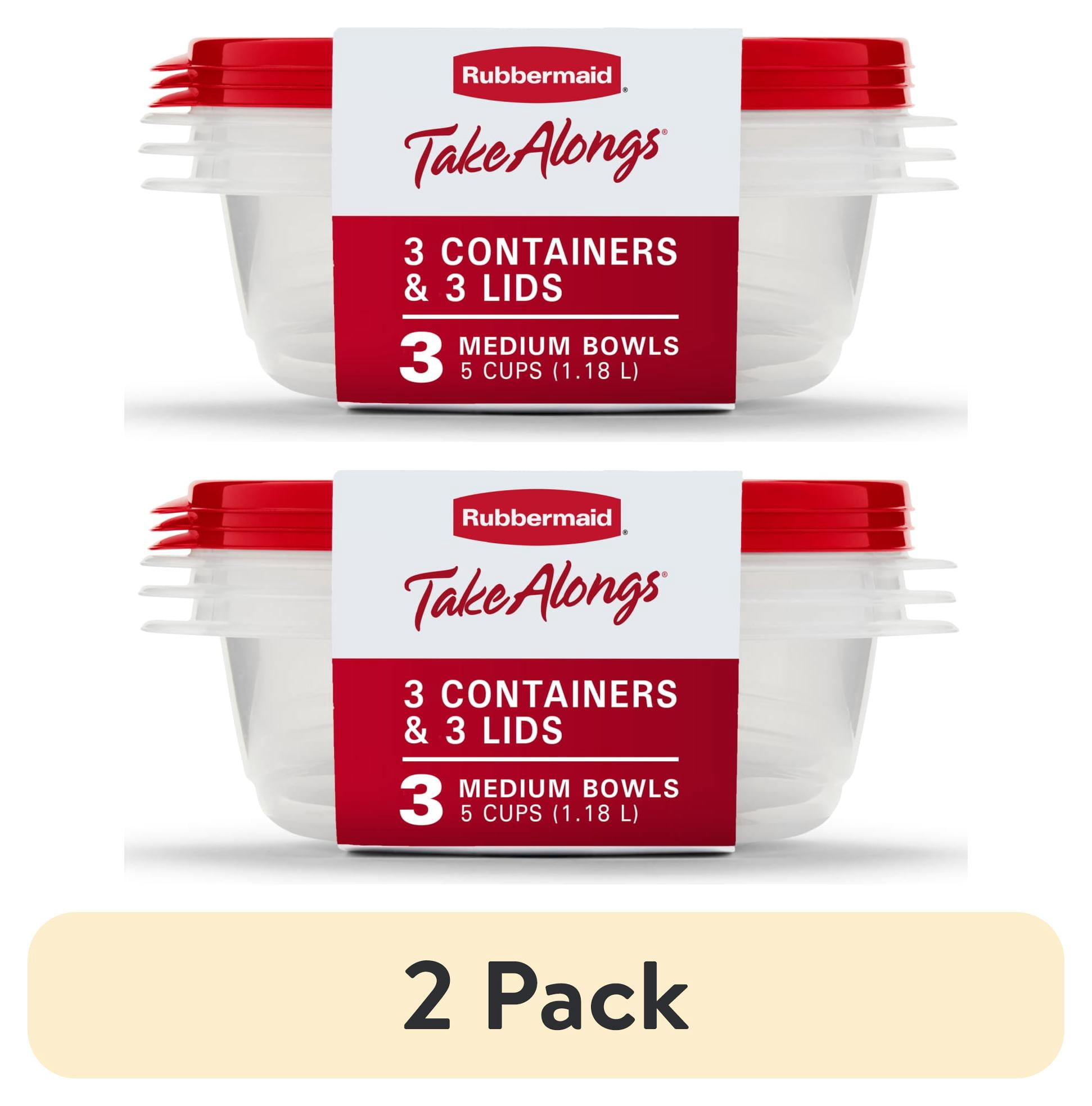 ゆー。　3Lサイズ350g×2袋3セット　2Lサイズ500gパック×6袋 2 pack) Rubbermaid TakeAlongs, 5 Cup, Set of 3, Red, Medium Bowls