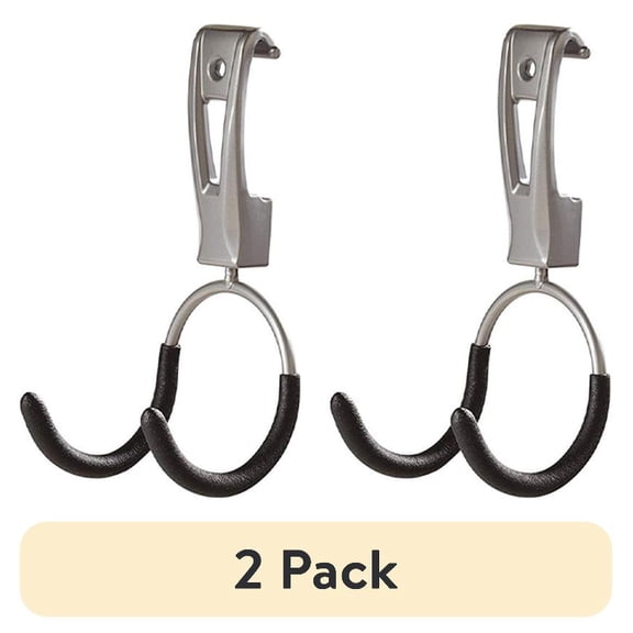 (2 pack) Rubbermaid Universal Metallic FastTrack Hanging Garage Hook Organizers (2 Pack)