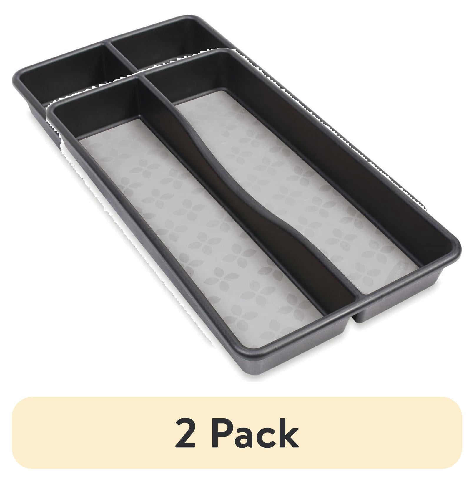 (2 pack) Rubbermaid, Utensil Organizer with No Slip Grip, Gray