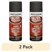 2 pack Rust-Oleum Automotive Rust Reformer Flat Spray Paint, Black, 10.25 oz