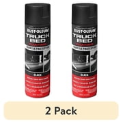 2 pack Black, Rust-Oleum Automotive Truck Bed Coating Spray Paint-248914, 15 oz