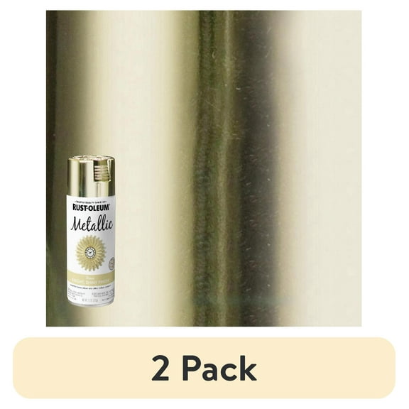 (2 pack) Rust-Oleum Specialty Metallic Brass Spray Paint 11 oz