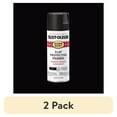 thumbnail image 1 of (2 pack) Black, Rust-Oleum Stops Rust Protective Enamel Flat Spray Paint-7776830, 12 oz, 1 of 12