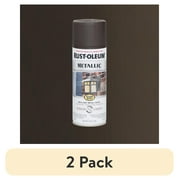 2 pack Oil Rubbed Bronze, Rust-Oleum Stops Rust Metallic Spray Paint-248636, 11 oz