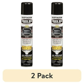 (2 pack) Rust-Oleum Stops Rust Turbo Automotive Flat Textured Truck Bed Spray Paint, Black, 24 oz
