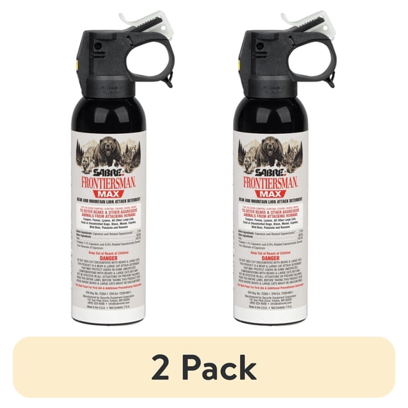 (2 pack) SABRE Frontiersman MAX 7.9 oz Bear Spray