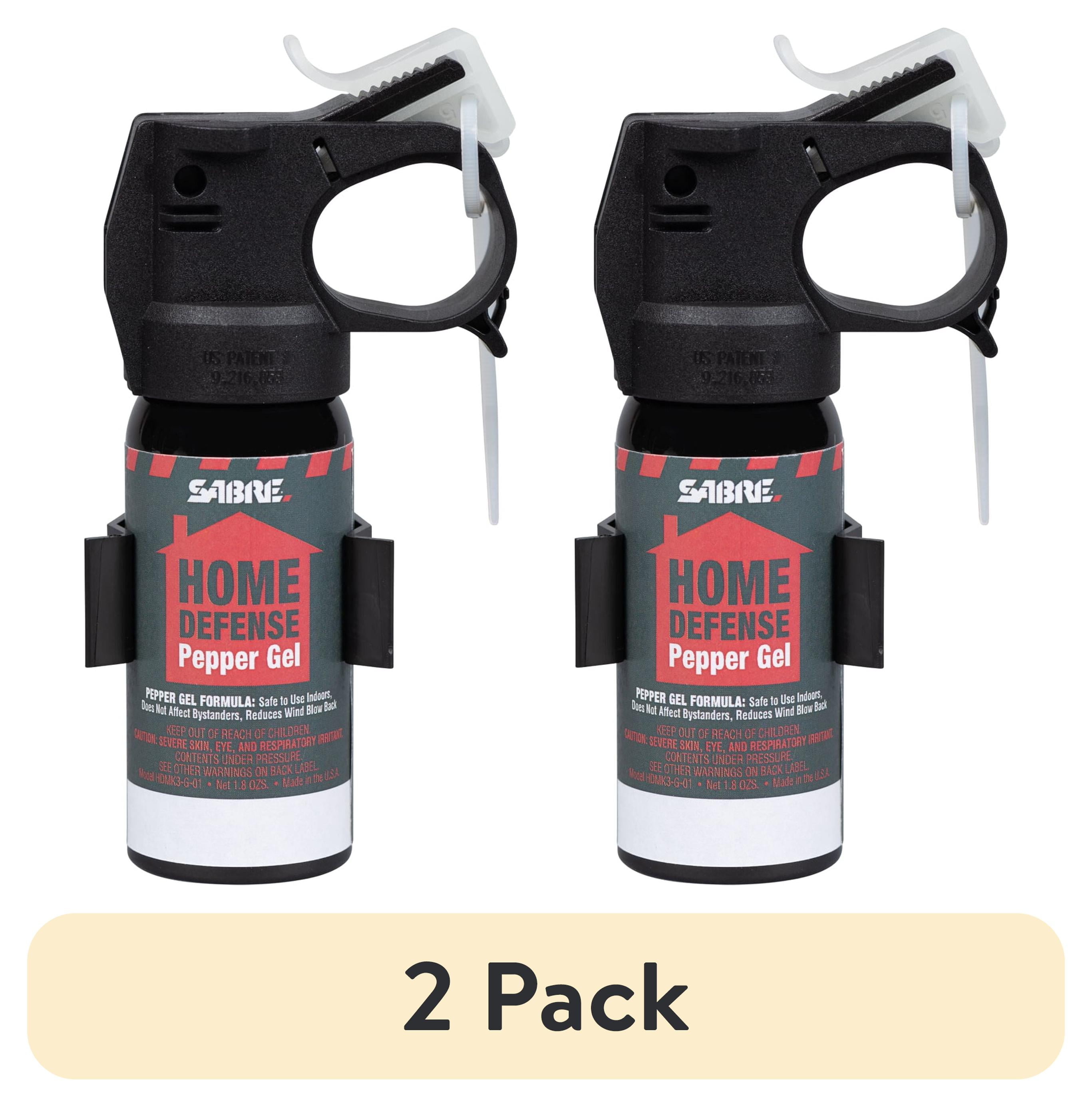 (2 pack) SABRE Home Defense Pepper Gel, Glow in The Dark Safety, 1 Ct, New, Pocket Pepper Sprays