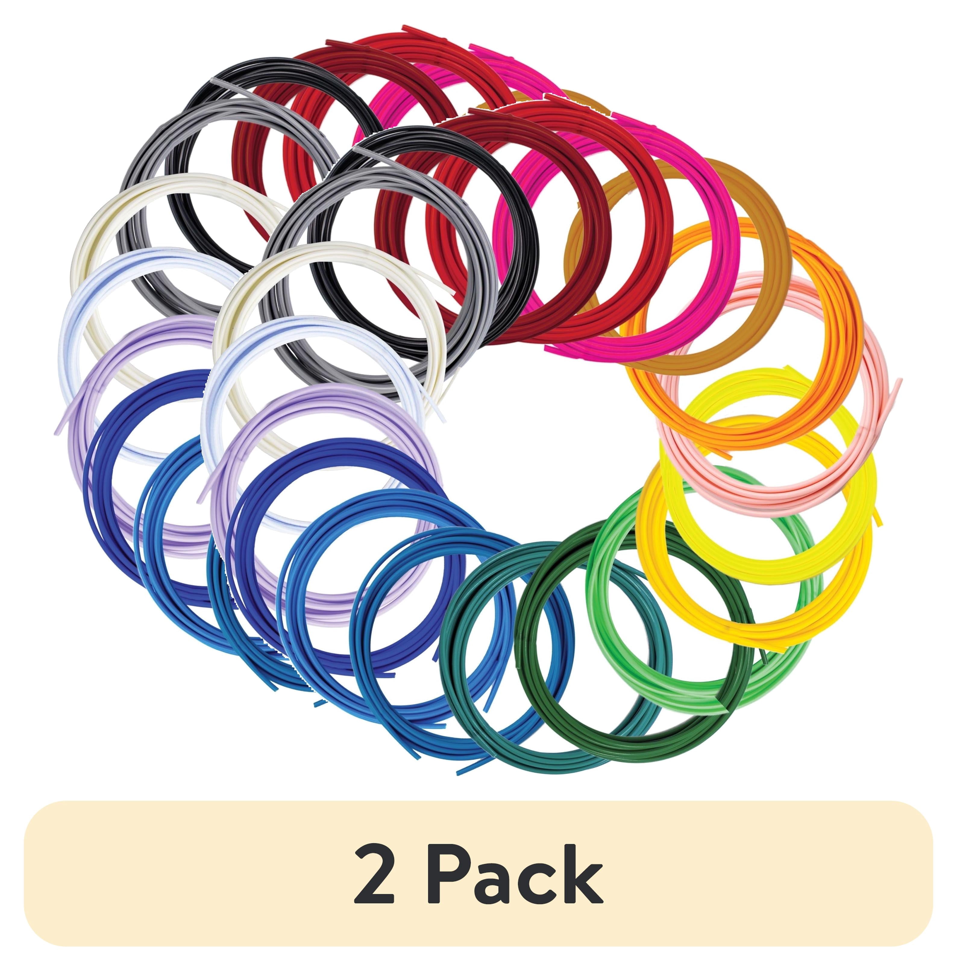 (2 pack) SCRIB3D Filament Refills (20 Colors, 1.75mm PLA)