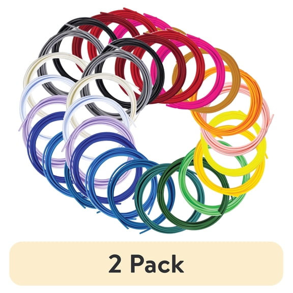 (2 pack) SCRIB3D Filament Refills (20 Colors, 1.75mm PLA)