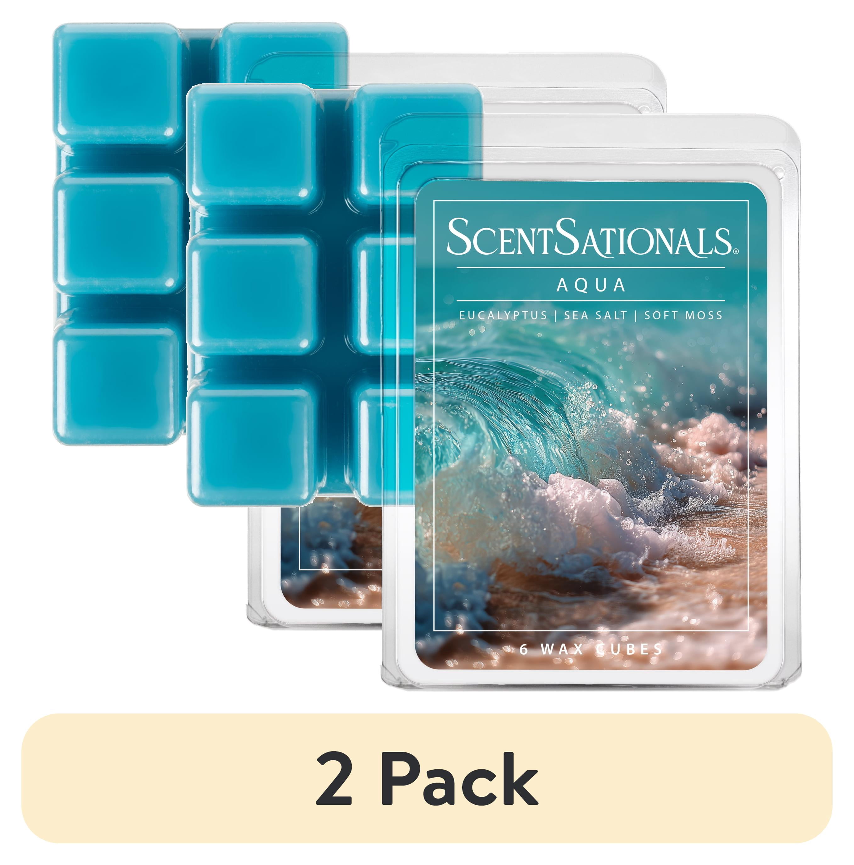 (2 pack) ScentSationals Aquaholic Scented Wax Melts 2.5 oz