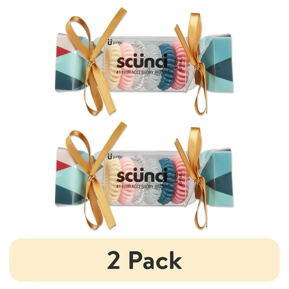 (2 pack) SCUNCI 6-PK BOLD SPIRALS CRACKER