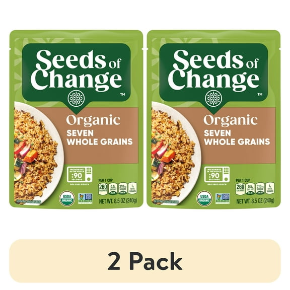 (2 pack) SEEDS OF CHANGE Organic Seven Whole Grains, 8.5oz