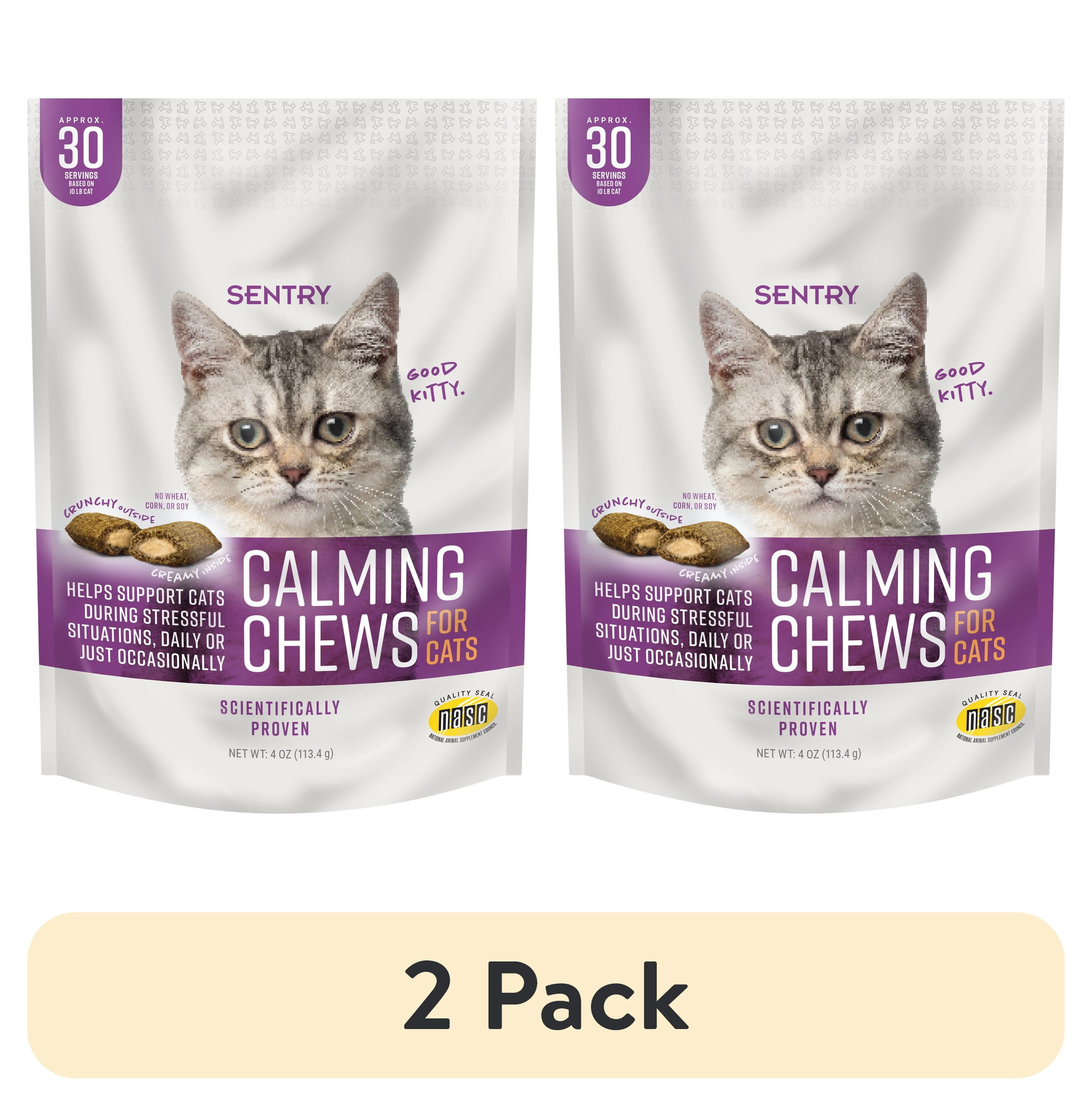 (2 pack) SENTRY Calming Chew for Cats