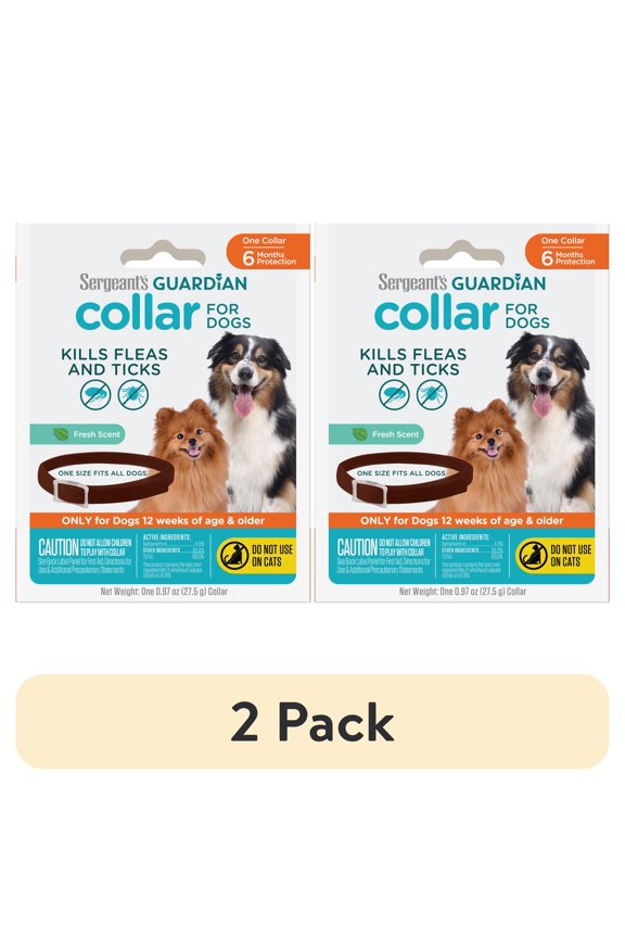 (2 pack) Sergeant's Guardian Flea & Tick Collar for Dogs