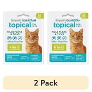 2 pack SERGEANTS GUARDIAN Flea & Tick Topical for Cats, 6 lbs and Over, 3 Count