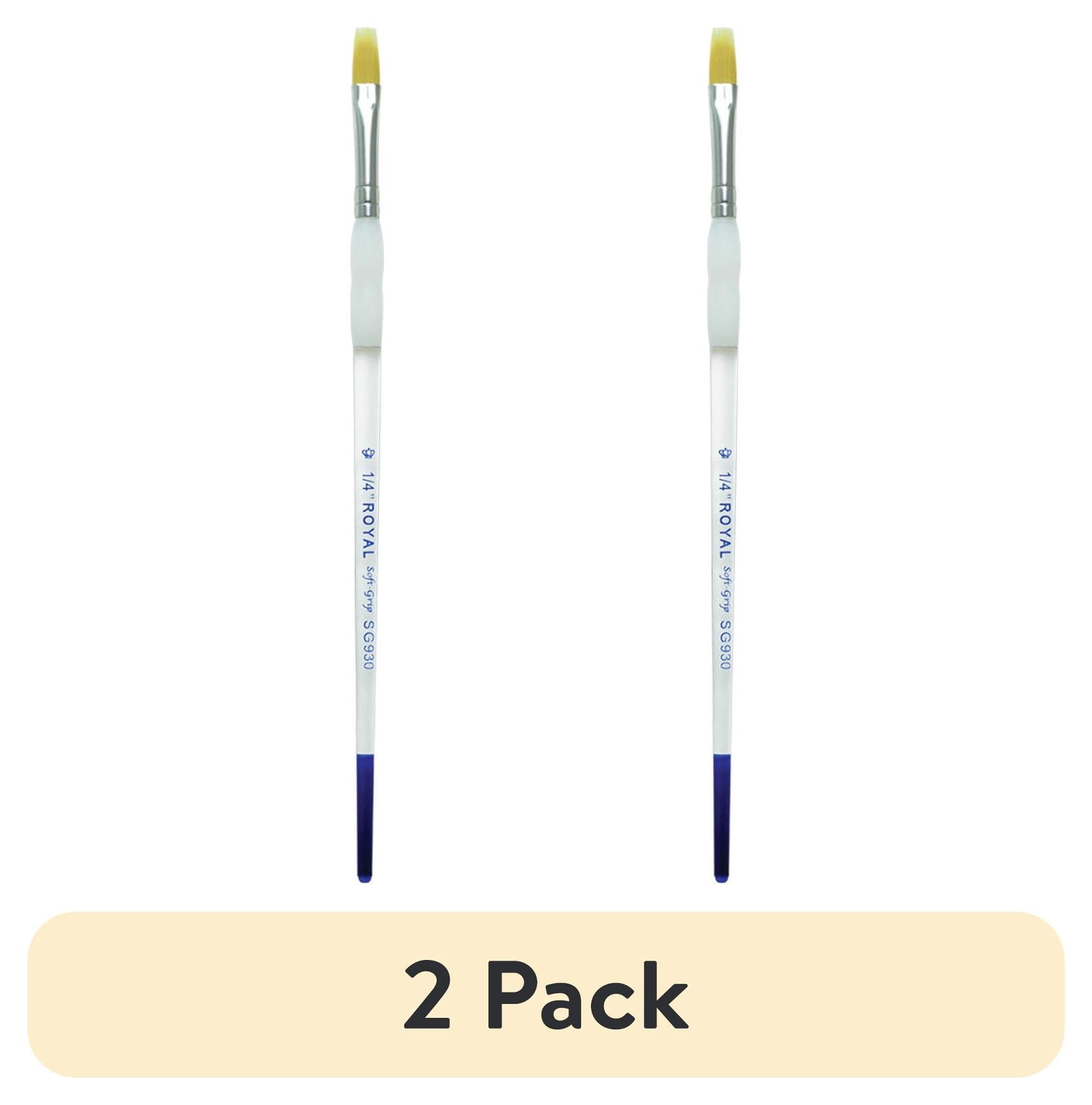 Royal & Langnickel Soft Grip Synthetic Sable Brushes - Mop Variety, Short Handle, Set of 5